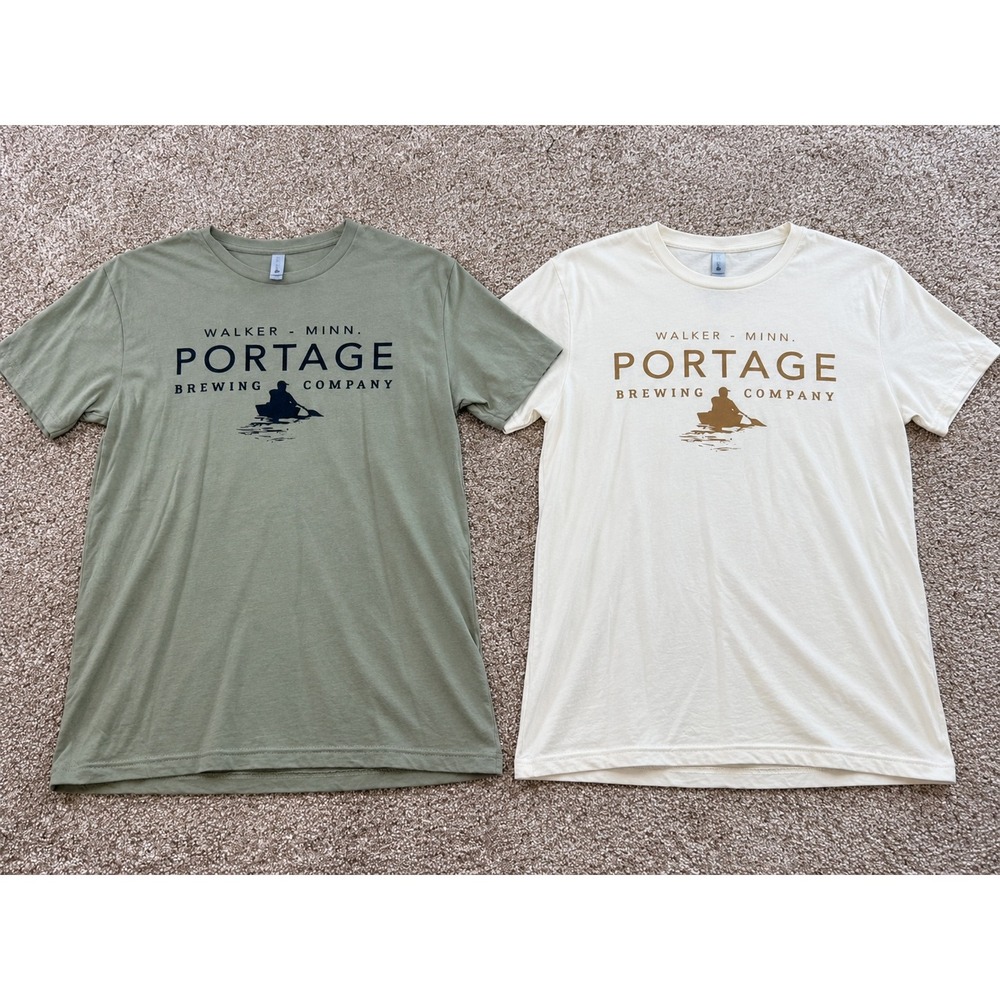 Portage Brewing Company Walker MN LOT T-Shirt Mens Small Beer Brewery Craft S
